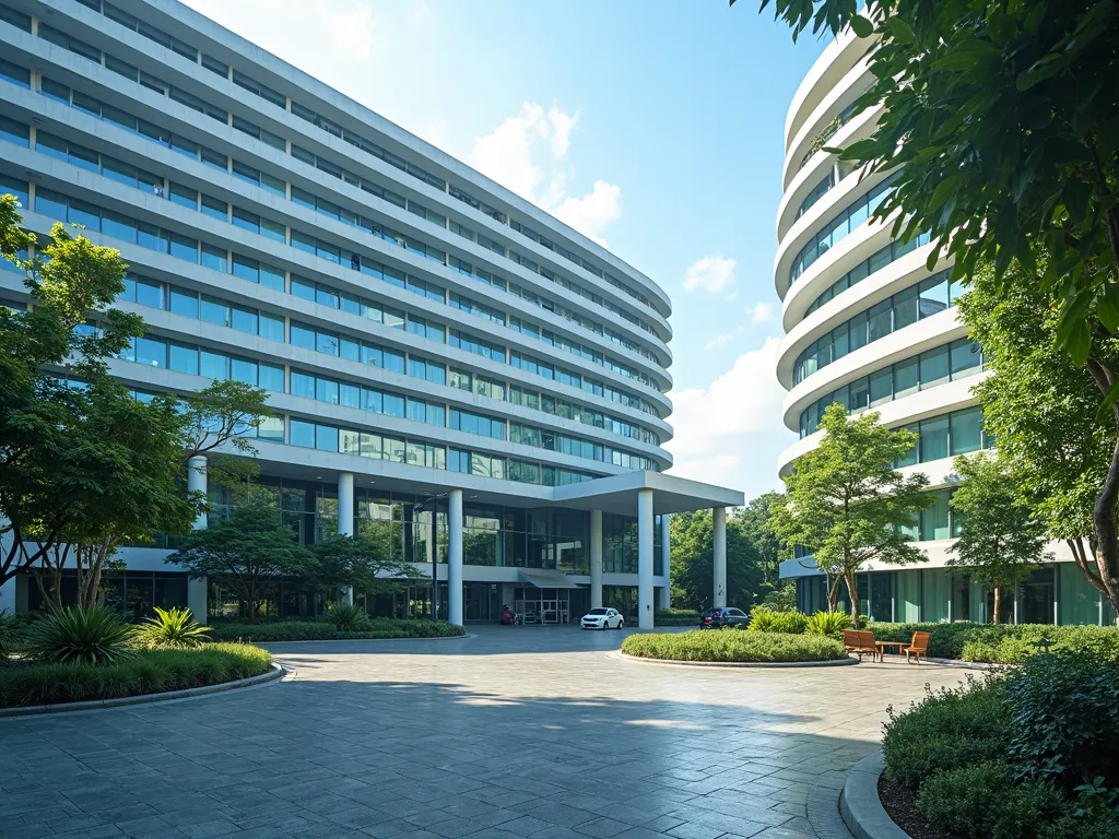 ảnh chụp khuôn viên bệnh viện quốc tế